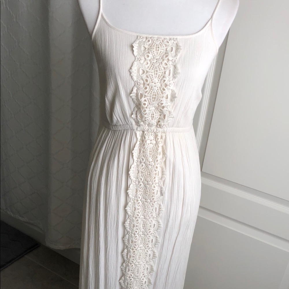 Mission white cotton maxi dress